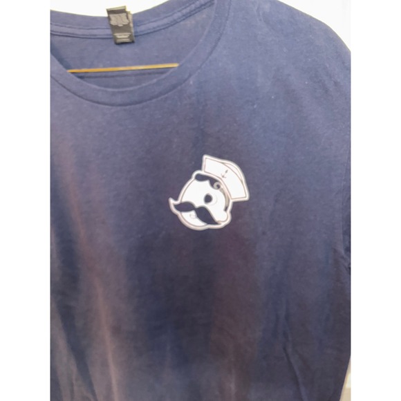 Natty Boh "Boh Gets Drafted" Baltimore MD Navy Blue Graphic Print T-Shirt - Picture 2 of 6